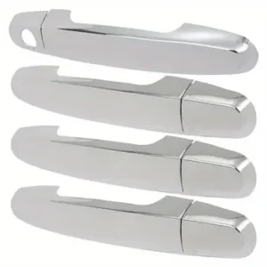 Chrome-plated exterior door handle protectors
