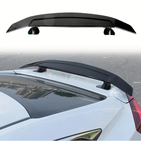 GT wing spoiler on a modified track car with aluminium uprights