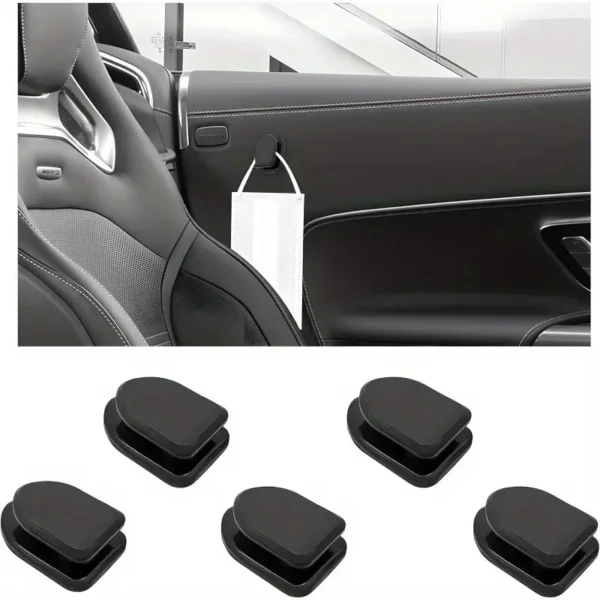 Multipurpose car dashboard mini hooks - Holds masks, keys & Small bags while driving