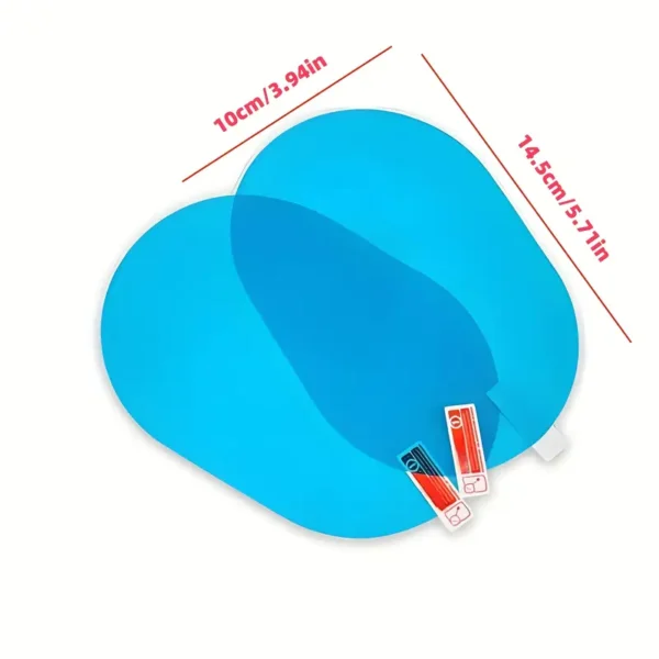 2/4 Pairs Car Mirror Rainproof Film – Anti-Fog Hydrophobic Coating for Clear - Image 4
