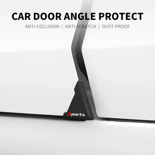2pcs Scratch-Resistant Car Door Corner Protectors with Sport Design Silicone Cover - Image 4