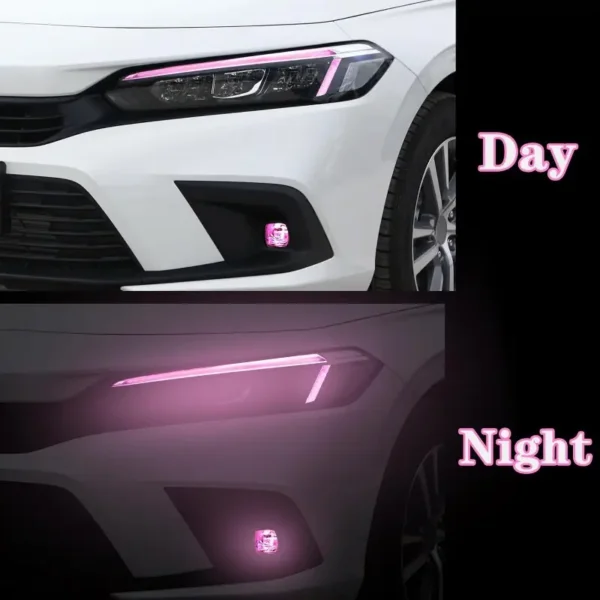 3 Pairs Headlight Fog Light Tint Film for Honda Civic 11th Gen - Image 3