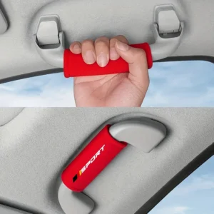 4pcs plush car roof door handle protective covers and car glove set for added comfort and protection