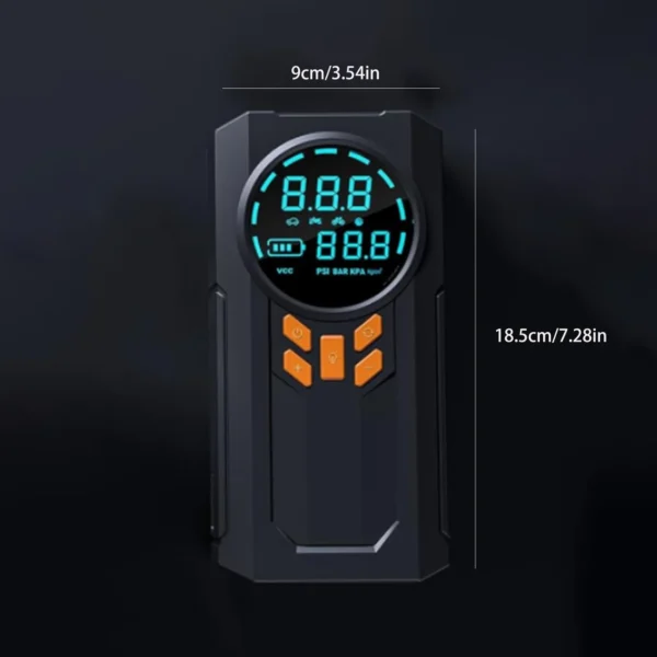 Portable Car Jump Starter with Air Compressor and USB Power Bank - Image 4