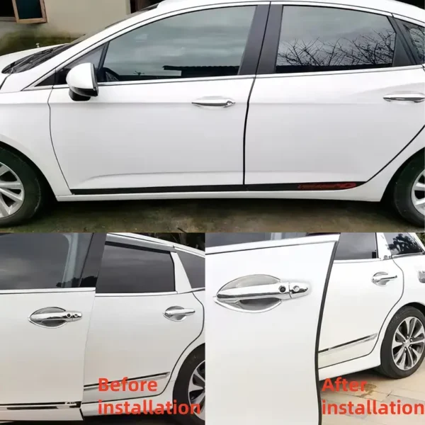 20 Feet car rubber seal trim molding for door edge protection, weatherproof and scratch-resistant with textured design, noise and dust isolation, easy installation, suitable for all vehicle models