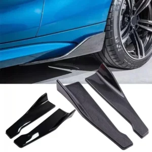 Universal car side skirt bumper spoiler splitter protector for all Ford models, anti-collision edge protection accessory, enhances style and safeguards vehicle sides.