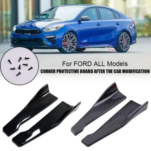 Universal Car Side Skirt Spoiler Splitter Protector – Ford Models Edge Guard - Image 3