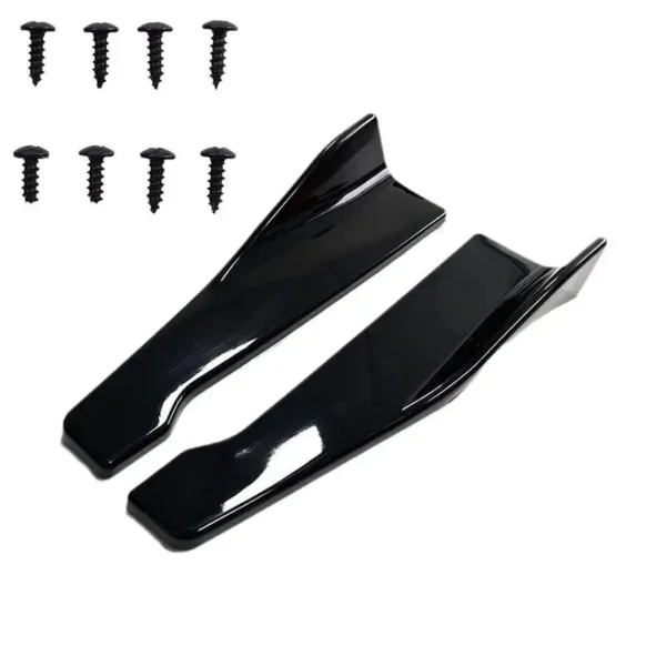 Universal car side skirt bumper spoiler splitter protector for all Ford models, anti-collision edge protection accessory, enhances style and safeguards vehicle sides.