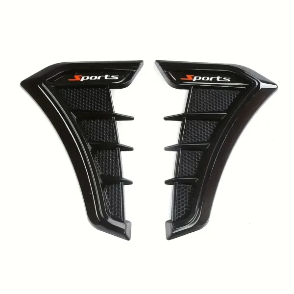 2PCS car side wing protector and decorative stickers with matte finish, made of durable TPU material, universal fit for all vehicles, adds protection and sporty styling.