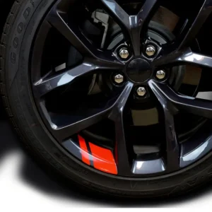 8PCS car wheel hub decoration stickers for tire rims, personalized and creative design, ideal for wheel hub modification and enhancing vehicle appearance.