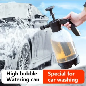 High-pressure manual car wash foam lance sprayer with ABS resin body, handheld non-electric soap dispenser for efficient vehicle cleaning and home auto maintenance
