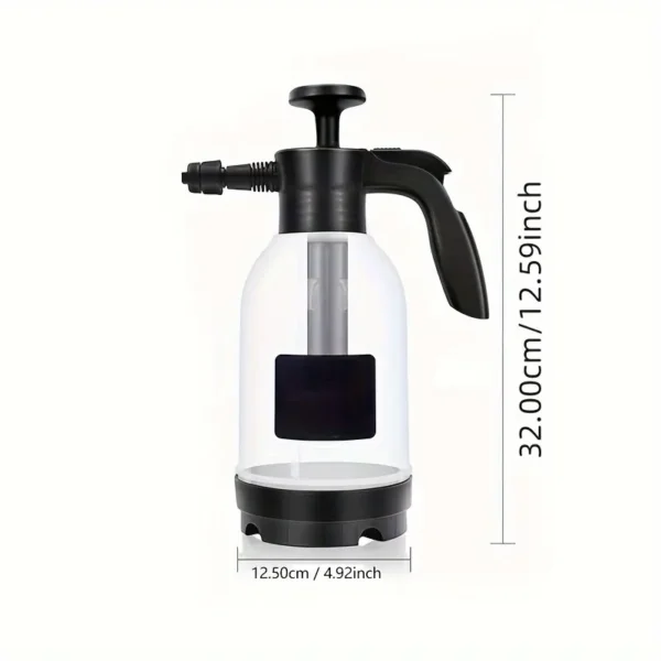 High-pressure manual car wash foam lance sprayer with ABS resin body, handheld non-electric soap dispenser for efficient vehicle cleaning and home auto maintenance
