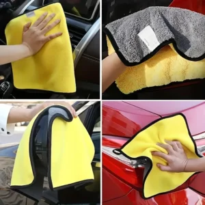 Super absorbent microfiber car wash towel (30x30/60CM) for interior and exterior cleaning, ideal car wash accessory for drying, polishing, and detailing.