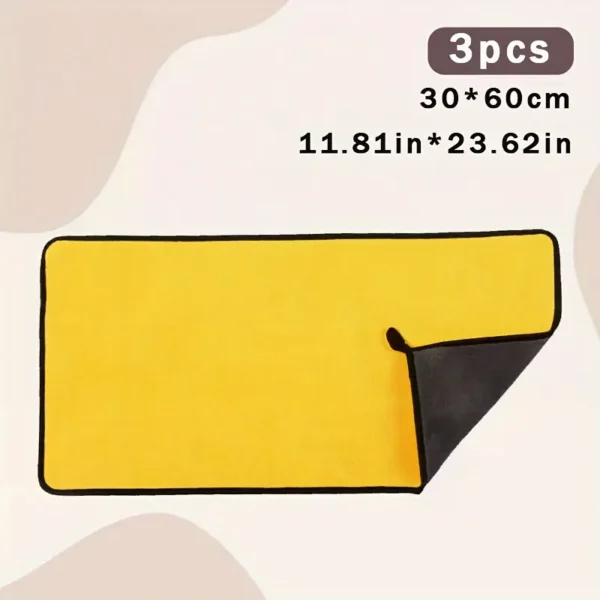 Super absorbent microfiber car wash towel (30x30/60CM) for interior and exterior cleaning, ideal car wash accessory for drying, polishing, and detailing.